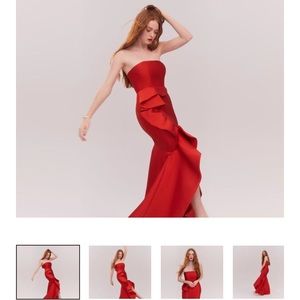Fame and Partners The Sellers Dress; size 4, red